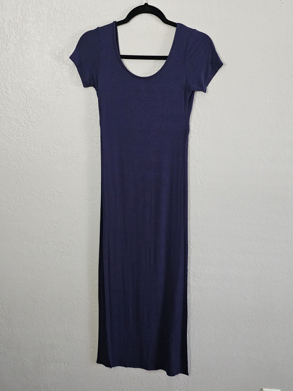 Topping Classic Short Sleeve Split Slit Maxi Evening Dress Womens Small - Picture 7 of 8